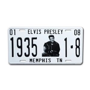 Temp sold out. Elvis Presley License Plate 1935 Memphis Tn